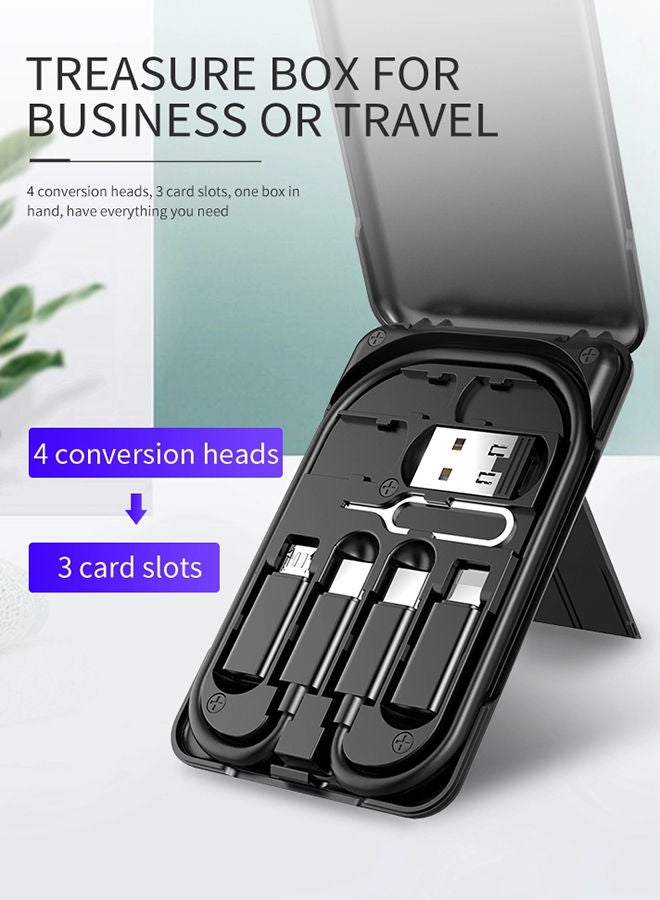 Kaku 3-In-1 Multi-Purpose Charging Cable Kit Black - Image 5