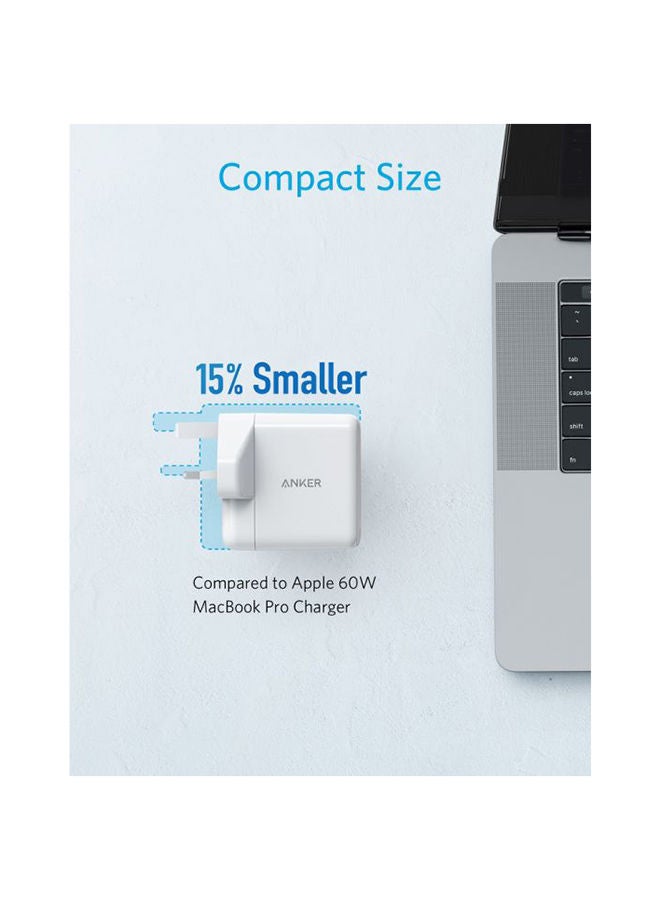 Anker 60W PowerPort Atom III Wall Charger White  - Image 3