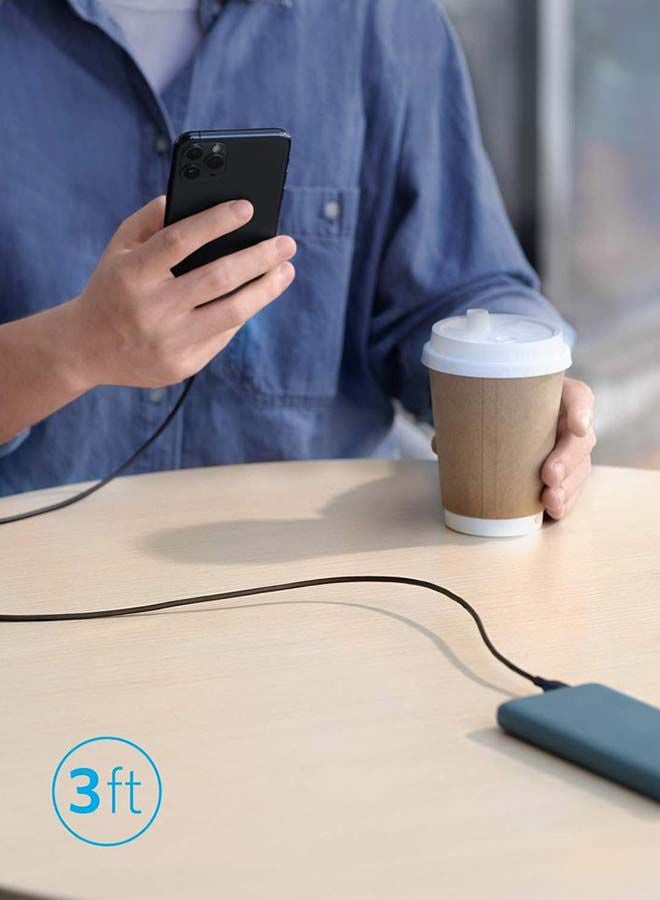 Anker - PowerLine III USB-C to Lightning 0.9 Meter Black - Image 1