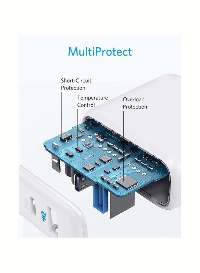 Anker PowerPort PD Plus 2 35W 2-Port Wall Charger A2636K21 White  - Image 5