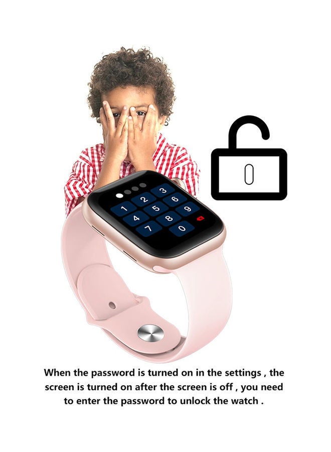 280.0 mAh Smart Watch T500 Plus With Health Fitness Tracker Pink