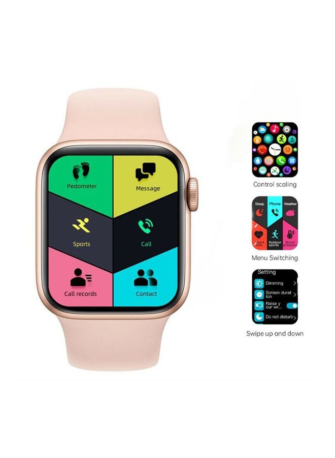 280.0 mAh Smart Watch T500 Plus With Health Fitness Tracker Pink