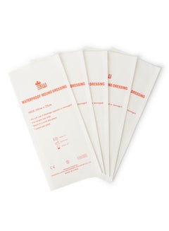 3W Waterproof Wound Dressing - 50 Pieces - Size 10X25Cm, Adhesive Island Dressing, Edged Gauze Dressing, Sterile, Breathable Square Bandage, Tape Pads, Individually Wrapped Pouches - v1668147212/N32556480A_2