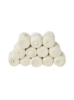 3W 12-Piece Crepe Bandage Wrap, 5x4.5cm - Durable Compression Bandage Crepe Bandage, Specially Made for Orthopedic and Sports Injury