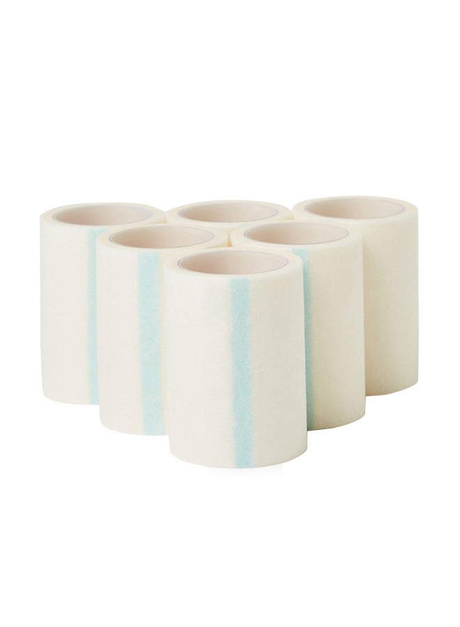 3W Healthcare Non-Woventape 6 Pcs 5Cmx5M First Aid Adhesive Surgical Bandage Tape, Fabric Tape For Wound Care - Image 1