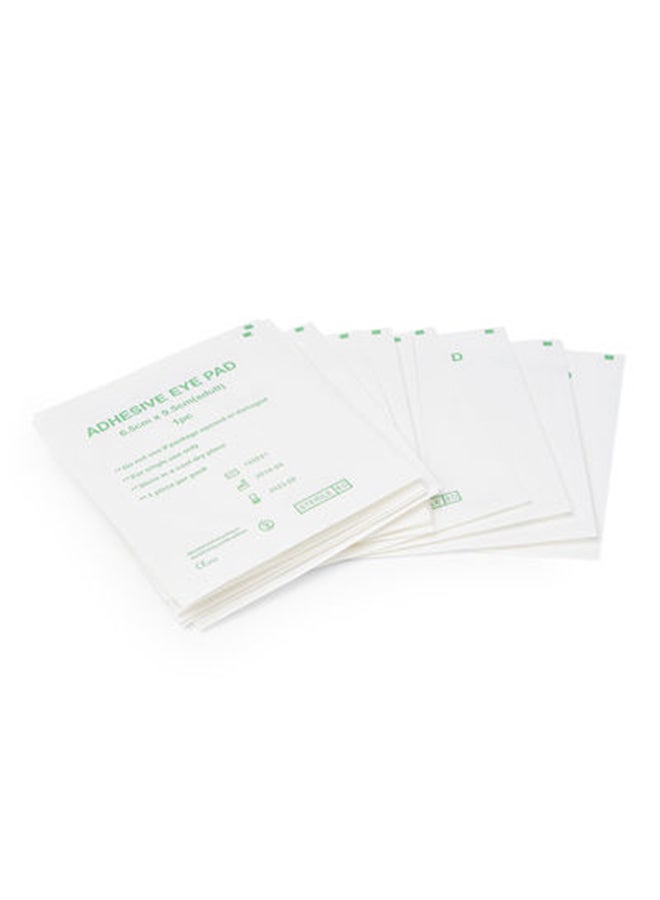 3W Healthcare Adhesive Eye Pad 50 Pouches, Non-Woven Eye Patch Stickers Soft Adhesive Eye Cover, Wound Dressing Eye Pads, Single-Use Eye Covers, Protective Eye Patch Stickers, Eye Bandages for Adults or Kids  - Image 2