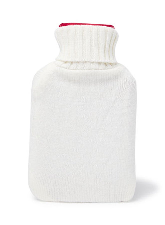 3W Healthcare Hot Water Bottle 1L - Knitted Heart Removable - Cold and Hot Pack with Knitted cover, Hot pack for Pain Relief, Cramps, Menstrual pain Relief Therapy  - Image 2