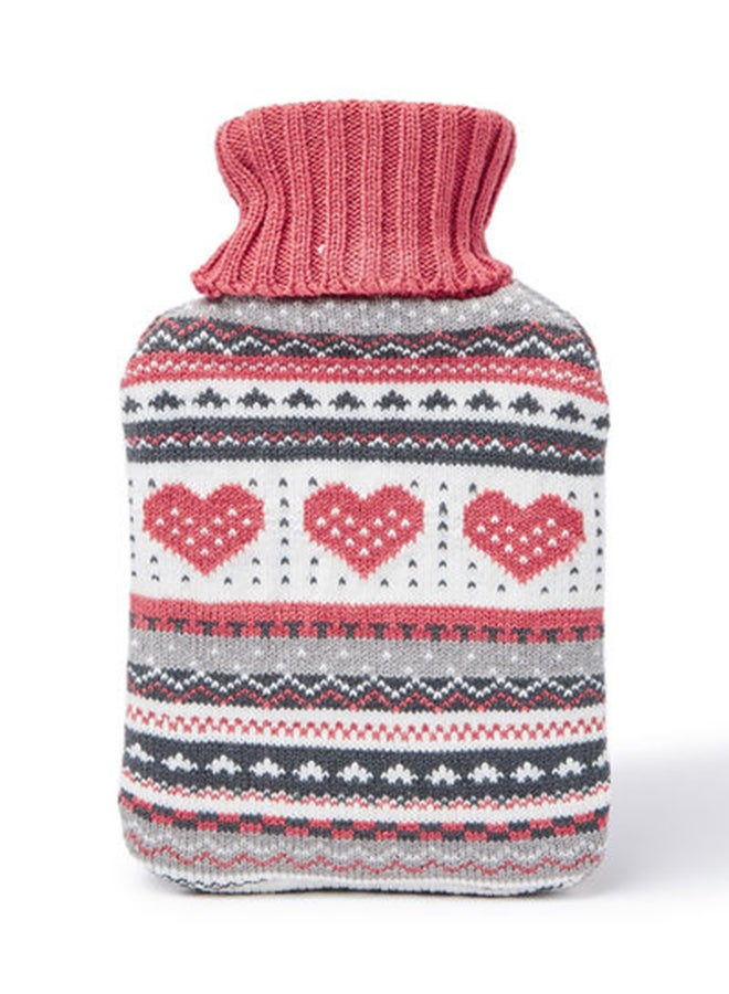 3W Healthcare Hot Water Bottle 1L - Knitted Sweater Removable - Cold and Hot Pack with Knitted cover, Hot pack for Pain Relief, Cramps, Menstrual pain Relief Therapy  - Image 2