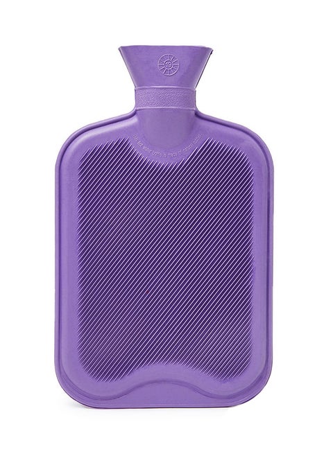 Hot Water Bottle 2L - Violet - Cold and Hot Pack with Knitted cover, Hot pack for Pain Relief, Cramps, Menstrual pain Relief Therapy