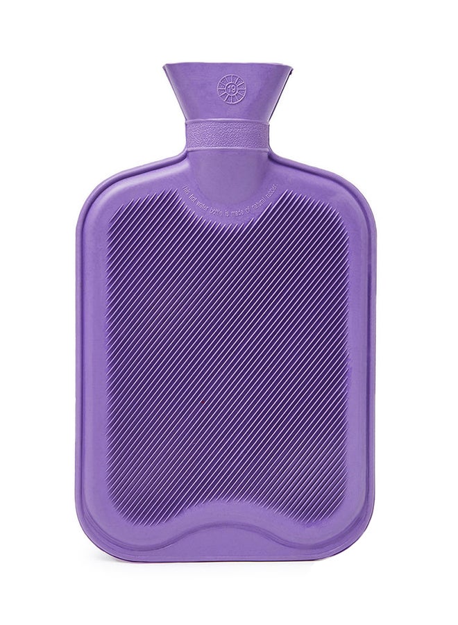 3W Healthcare Hot Water Bottle 2L - Violet - Cold and Hot Pack with Knitted cover, Hot pack for Pain Relief, Cramps, Menstrual pain Relief Therapy  - Image 1