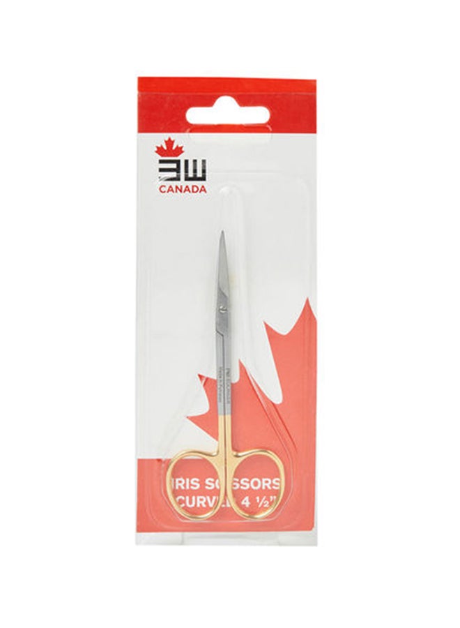 3W Healthcare Iris-Curved Dissecting Scissor Half Gold  - Image 1