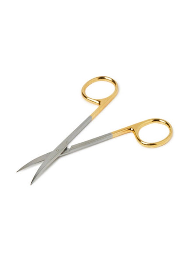 3W Healthcare Iris-Curved Dissecting Scissor Half Gold  - Image 2