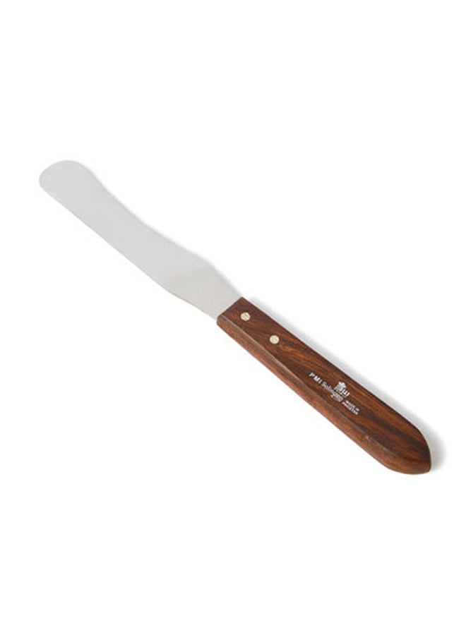 3W Healthcare 3W Wax Spatula Moon Model Handle Stainless Steel Wax Mixing Knife Applicator Wood Handle Hair Removal Tool for Applying or Mixing Cartridge Wax, Hot Wax, Cold Wax, Beeswax, Etc  - Image 2
