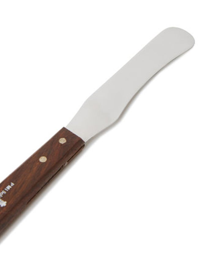 3W Healthcare 3W Wax Spatula Moon Model Handle Stainless Steel Wax Mixing Knife Applicator Wood Handle Hair Removal Tool for Applying or Mixing Cartridge Wax, Hot Wax, Cold Wax, Beeswax, Etc  - Image 3