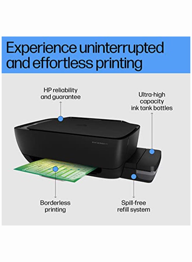 HP - 415 All-in-One Printer With Print/Scan/Copy/Wi-Fi Function And Ink Tank System,Z4B53A Black - Image 1