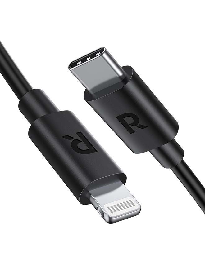 TPE Type-C To Lightning Cable Black