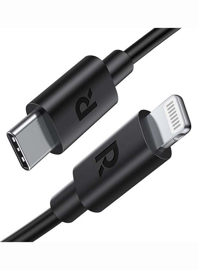 TPE Type-C To Lightning Cable Black