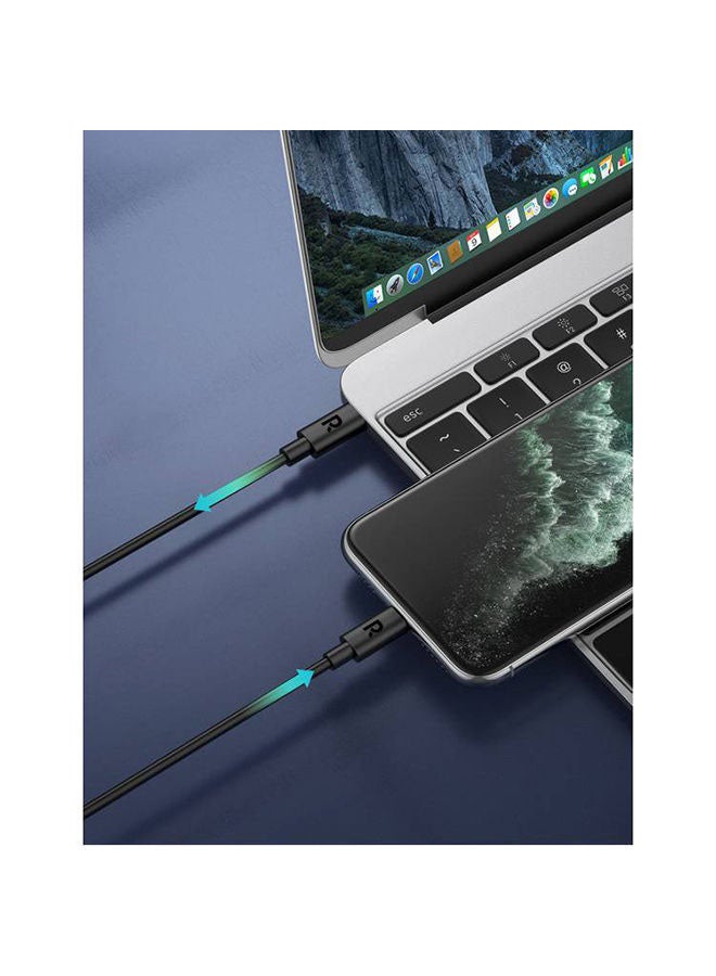 TPE Type-C To Lightning Cable Black