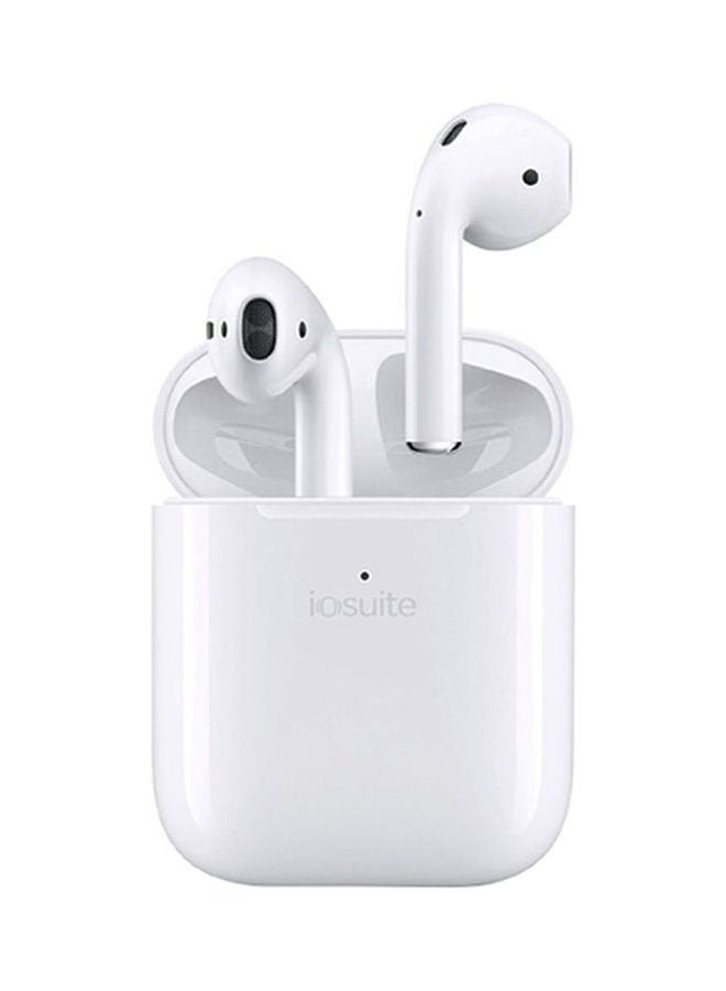 iOsuite - Lite Buds Wireless Bluetooth Headset TWS With Wireless Charging Case And Silicone Case White - Image 1