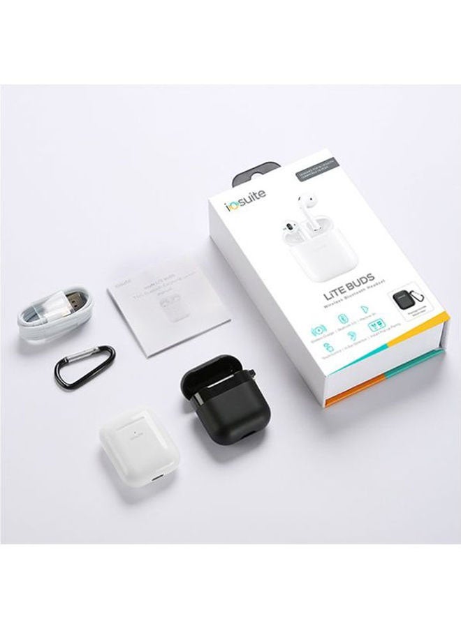 iOsuite - Lite Buds Wireless Bluetooth Headset TWS With Wireless Charging Case And Silicone Case White - Image 1