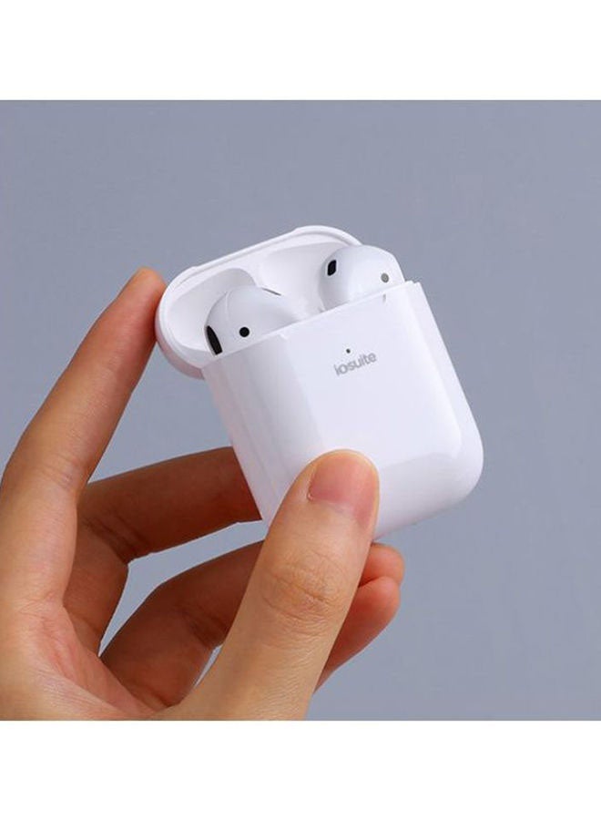 iOsuite - Lite Buds Wireless Bluetooth Headset TWS With Wireless Charging Case And Silicone Case White - Image 1