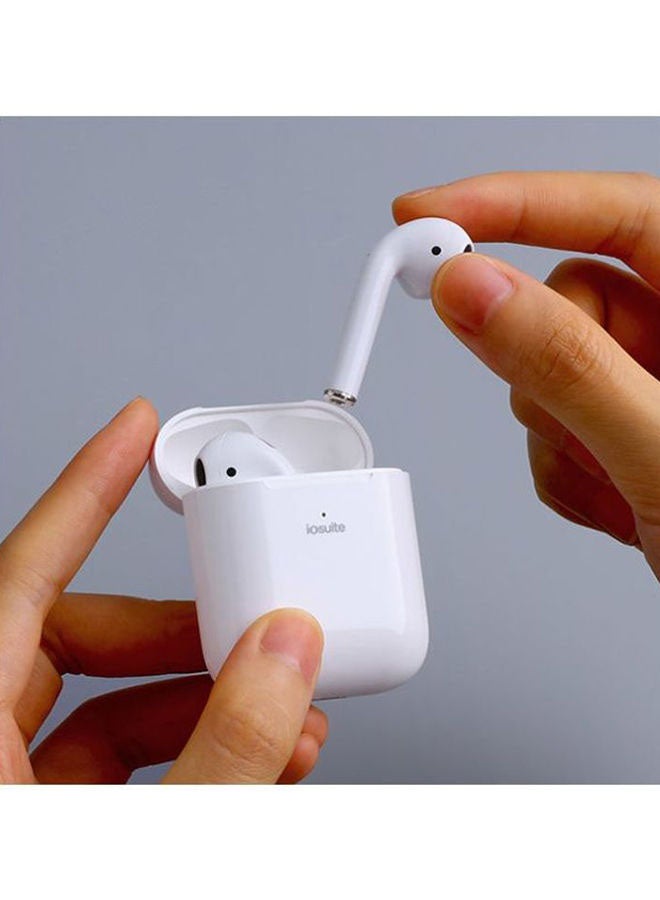 iOsuite - Lite Buds Wireless Bluetooth Headset TWS With Wireless Charging Case And Silicone Case White - Image 1