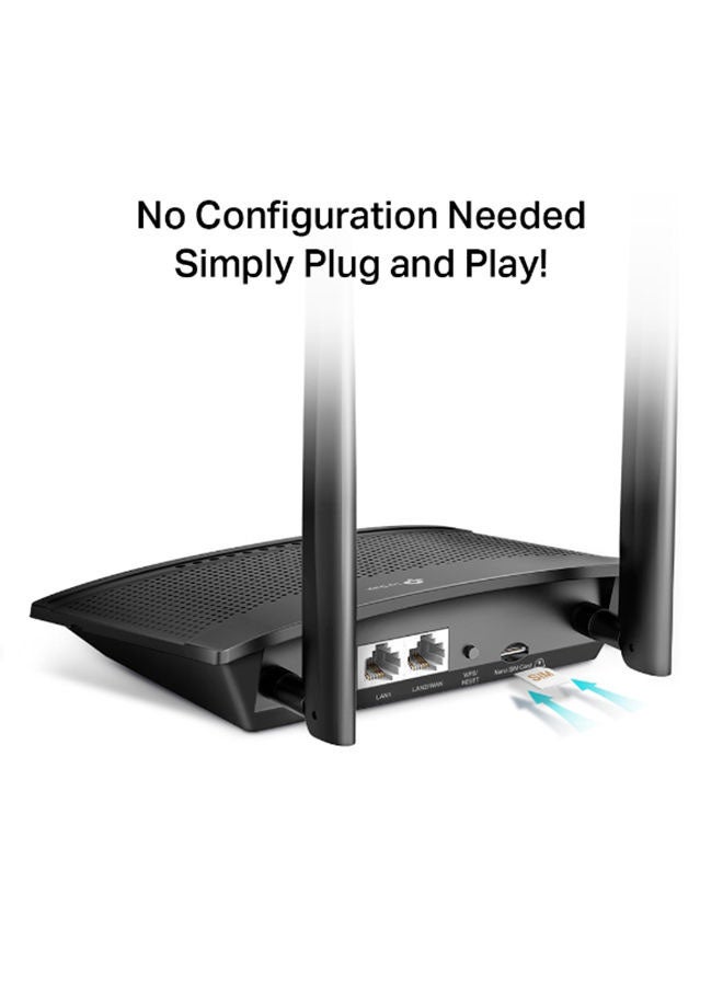 TP-LINK - 300 Mbps Wireless 4G LTE Router Black - Image 1