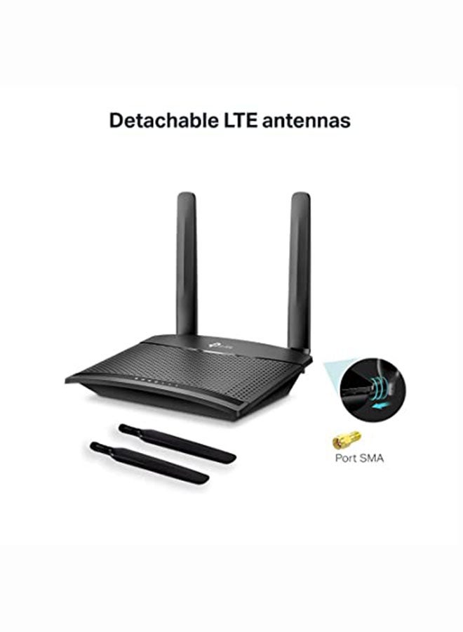 TP-LINK - 300 Mbps Wireless 4G LTE Router Black - Image 1