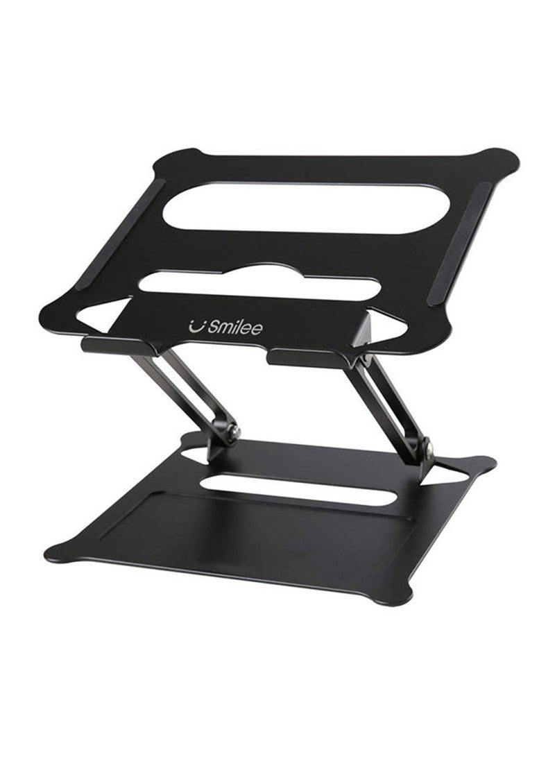 SMILEE Foldable Aluminum Laptop Stand Black  - Image 1