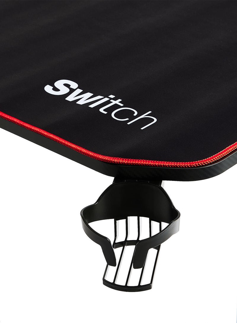 Switch - Large Z Shape Gaming Desk 160Cm With Free Mouse Pad, Cup Holders, Headset Hook, Cable Management,Gamepad Holder - Image 1