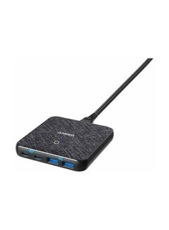 63W Powerport Atom III 4-Port Charger Black