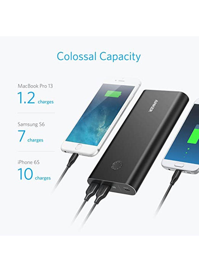 Anker - PowerCore Plus Powerbank With Powerport III Mini Wall Charger Adapter Black - Image 1