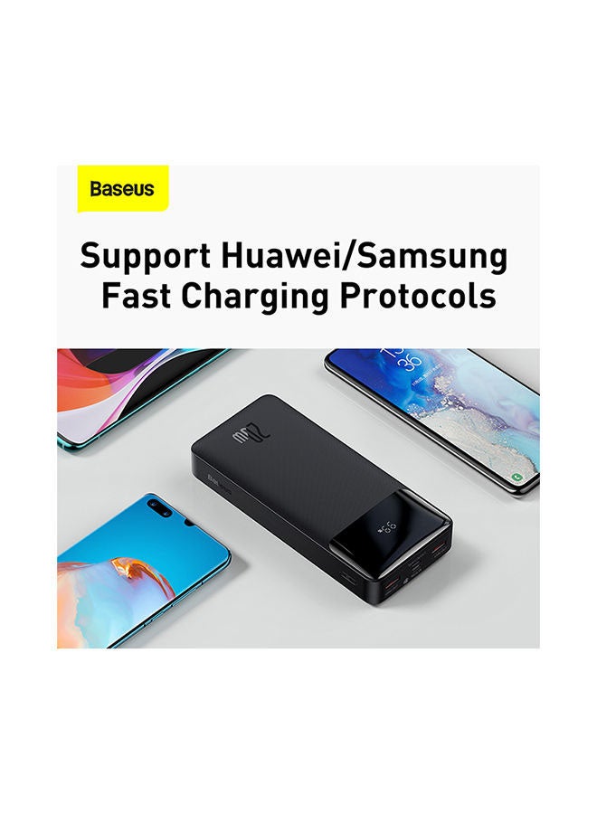 Baseus 20000 mAh Bipow Digital Display Portable Charger, High-Capacity 20000mAh 20W USB-C Power Delivery Power Bank for iPhone 13/12/11/11Pro/11 Pro Max/X /8, Samsung, iPad Pro 2018, Quick Charge Devices 20 watt Black  - Image 3