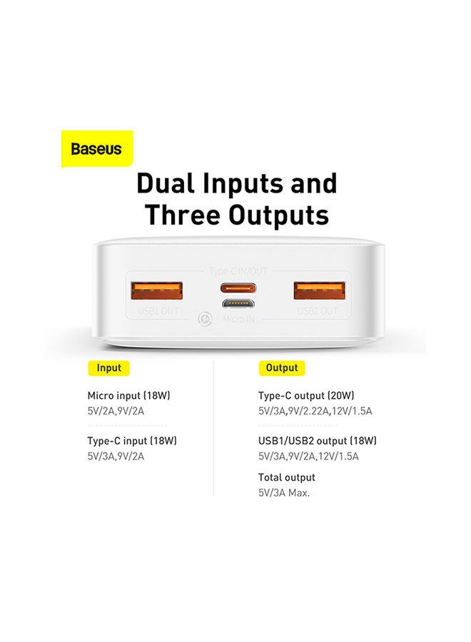 Baseus 20000 mAh Bipow Digital Display Portable Charger, High-Capacity 20000mAh 20W USB-C Power Delivery Power Bank for iPhone 13/12/11/11Pro/11 Pro Max/X /8, Samsung, iPad Pro 2018, Quick Charge Devices 20 watt Black  - Image 5