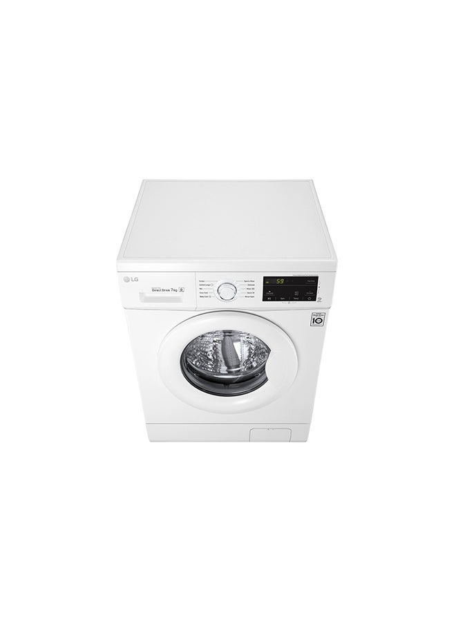 LG - Front Load Washer, Inverter Direct Drive Technology, 6 Motion DD, Smart Diagnosis 7 kg ‎FH2J3QDNL02 ‎White - Image 1