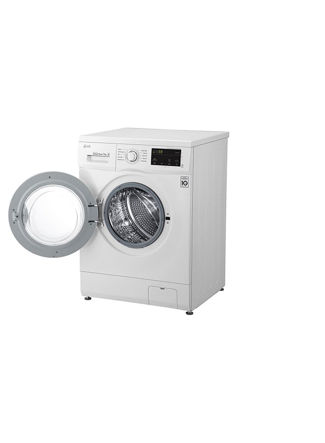 LG - Front Load Washer, Inverter Direct Drive Technology, 6 Motion DD, Smart Diagnosis 7 kg ‎FH2J3QDNL02 ‎White - Image 1