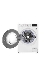 LG Front Load Washer AI DD  Steam ThinQ Platinum 9 kg F4R5VYG0W White  - Image 3