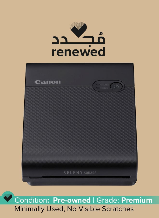 كانون طابعة صور ملونة محمولة لاسلكية SELPHY SQUARE QX10 مجددة - Image 1