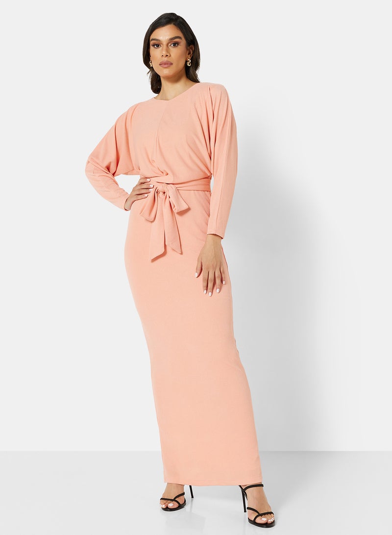 SIVVI for HANIYA Belted Waist Dress Pink  - Image 1