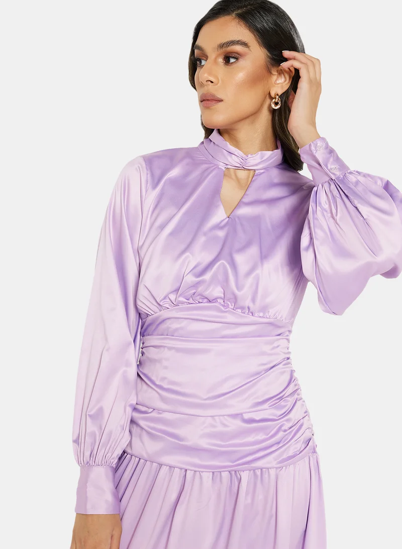 SIVVI for HANIYA High Neck Dress Purple