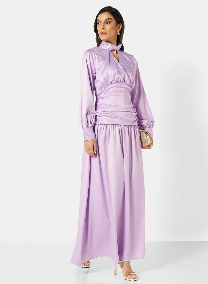 SIVVI for HANIYA High Neck Dress Purple