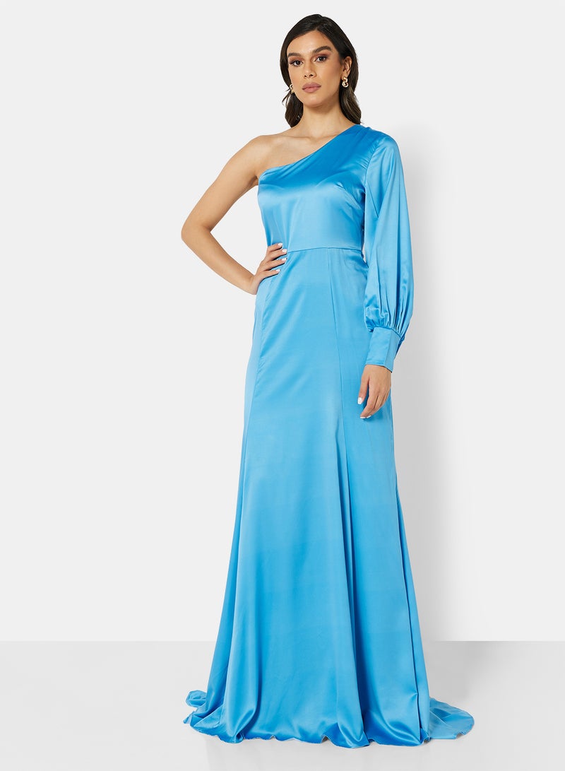 SIVVI for HANIYA One Shoulder Dress Blue  - Image 1