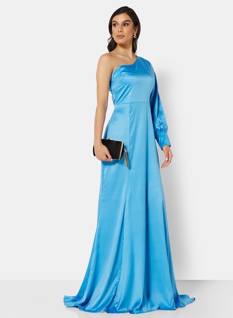 SIVVI for HANIYA One Shoulder Dress Blue  - Image 4