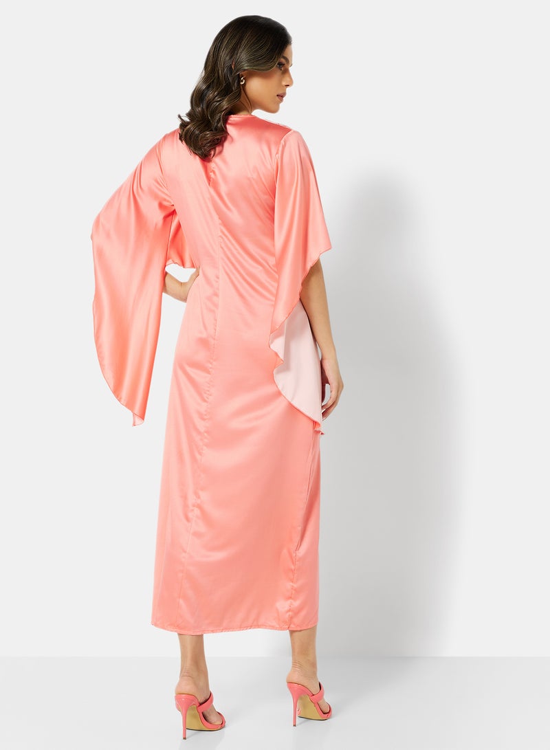 SIVVI for HANIYA - Front Slit Dress Pink - Image 1