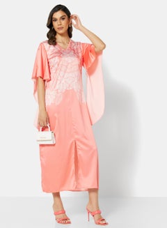 Front Slit Dress Pink - v1668154742/N45031859V_4