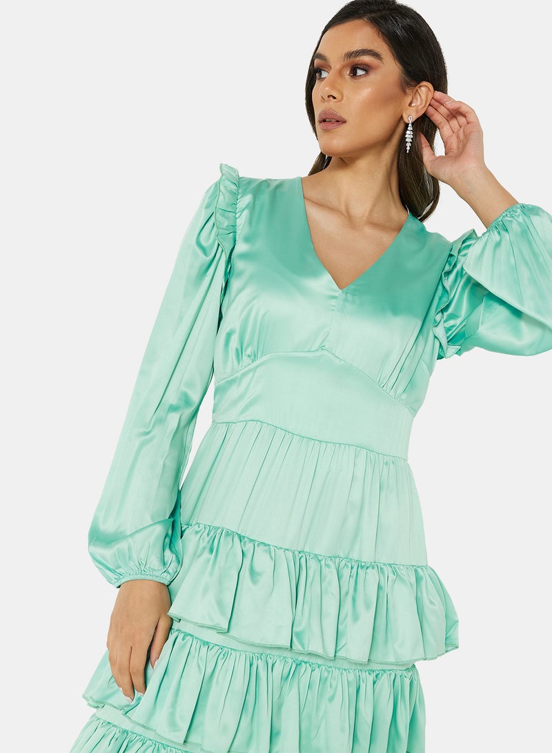 SIVVI for HANIYA - Ruffle Detailed Dress Mint - Image 1