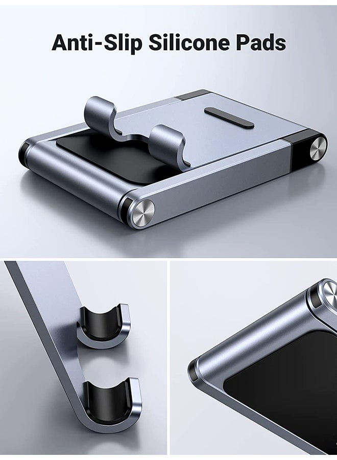 Ugreen - Phone Stand, Premium Metal Phone Holder For Desk, Height Adjustable Mobile Stand Foldable Phone Holder Compatible With iPhone 16/15 Series, Samsung Galaxy S24 S23, Xiaomi, HONOR, Tablet/iPad Grey - Image 1