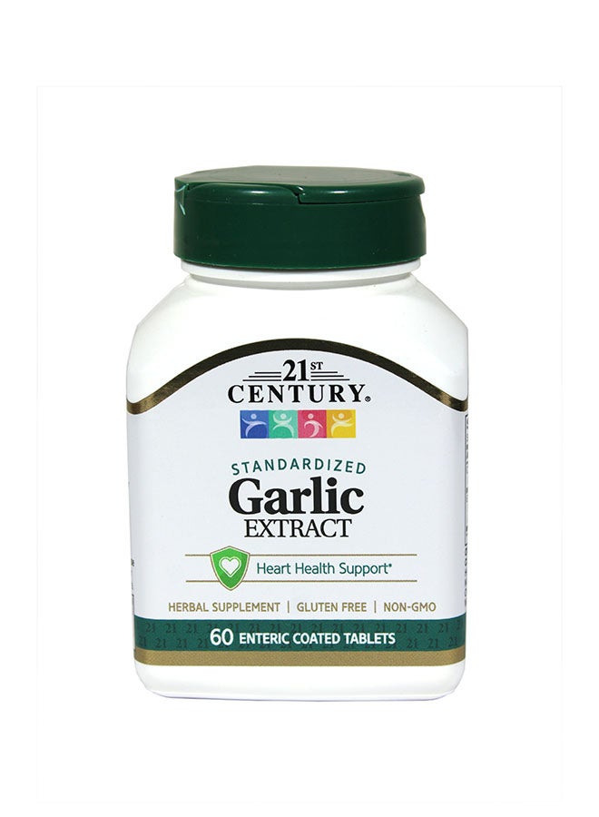 21st Century Garlic Extract Dietary Supplement - 60 Capsules 