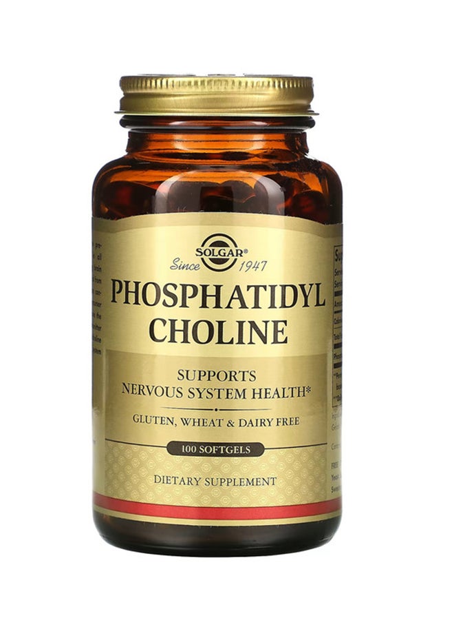 Solgar Phosphatidyl Choline Dietary Supplement - 100 Softgels - Image 1