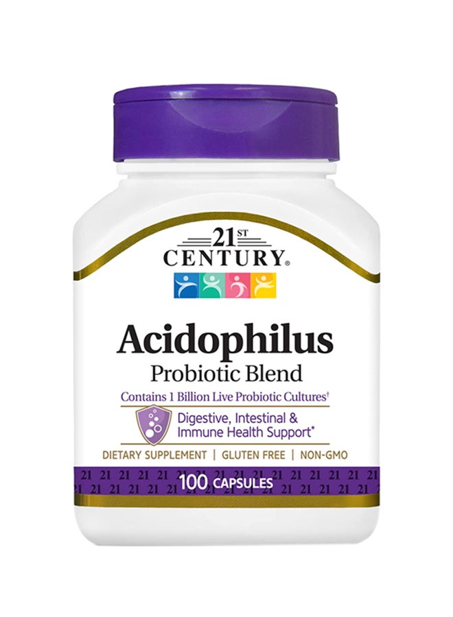 21st CENTURY Acidophilus Probiotic Blend - 100 Capsules  - Image 1